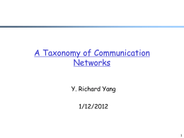Taxonomy of communication networks