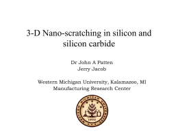 3-D nano-scratching - Western Michigan University