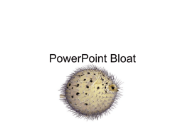 PowerPoint Bloat - Gateway Technical College