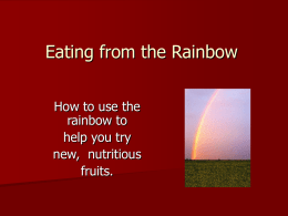 Eating from the Rainbow - Physical Education - Miami