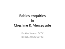 Rabies enquiries in Cheshire & Merseyside
