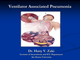Ventilator Associated Pneumonia and SDD