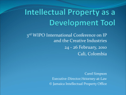 Intellectual Property as a Development Tool
