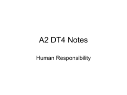A2 DT4 Notes - Morriston Comprehensive School Moodle