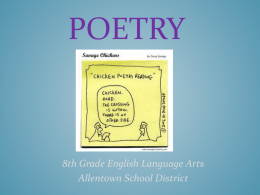 Poetry - Allentown School District
