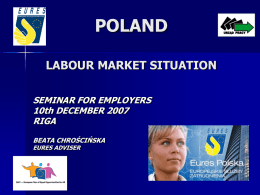 POLAND LIVING AND WORKING CONDITION LABOUR MARKET EURES