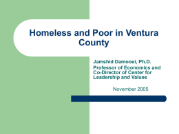 Homeless and Poor in Ventura County