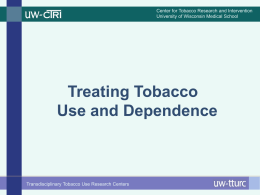 Guideline CME5 - Center for Tobacco Research and