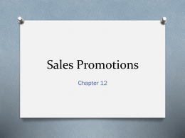 Sales Promotions