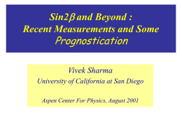 Status of sin2b - University of California, San Diego