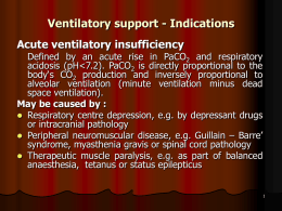 Ventilatory support