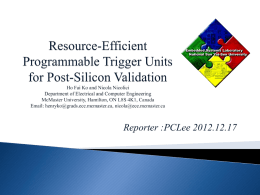Resource-Efficient Programmable Trigger Units for Post