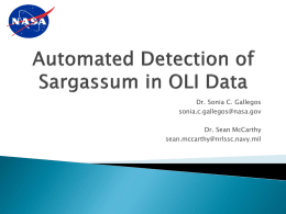 Automated Detection of Sargassum in OLI Data