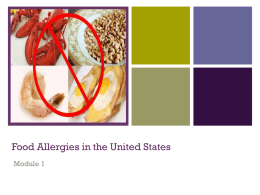 Food Allergy Education Modules