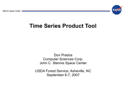Time Series Product Tool