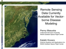Remote Sensing Data Currently Available for Vector