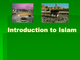Introduction to Islam - University of Evansville