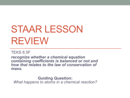 STAAR Lesson Review