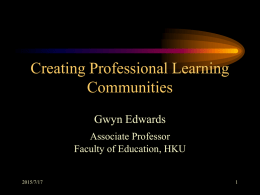 Creating Professional Learning Community