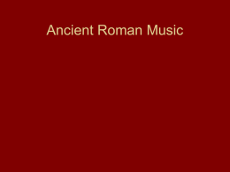 Ancient Roman Music