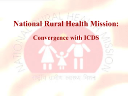 Convergence with NRHM - Department of Women and Child