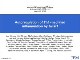 Autoregulation of Th1-mediated inflammation by twist1