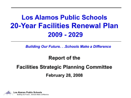 Los Alamos Public Schools 2006 Facilities Master Plan