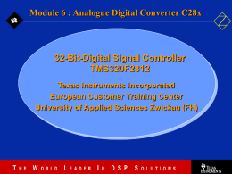 Part 1 Module 6 Analogue Digital Converter