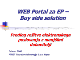 Predlog WEB portala za dm
