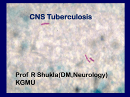 Neuro-Tuberculosis  - :: King George's Medical