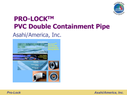 PRO-LOCK PVC Double Containment Pipe