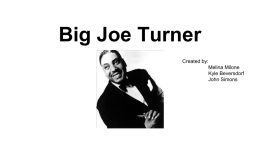 Big Joe Turner - University of Minnesota