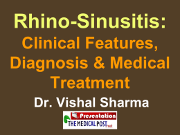Acute and Chronic Sinusitis - The Medical Post | Trusting