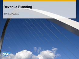Revenue Planning