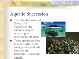 Aquatic Succession - Baker High School