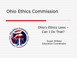Ohio Ethics Commission - UA Home : The University of Akron