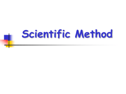 Scientific Method - Biology Junction