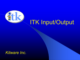 ITK Architecture - Insight Journal