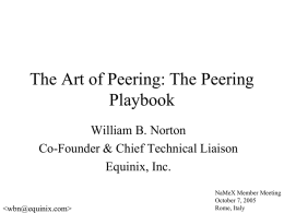 Art of Peering Preso