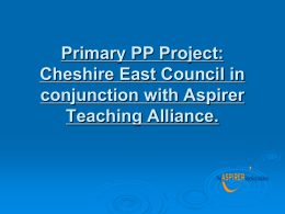 The Aspirer Teaching Alliance in conjunction with Cheshire