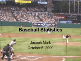 Baseball - William & Mary Mathematics
