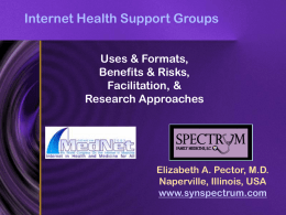 Internet Health Support Groups