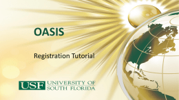 OASIS - University of South Florida