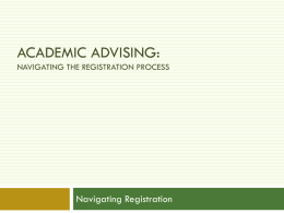 Navigating Registration - Arkansas Tech University