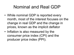 Nominal and Real GDP
