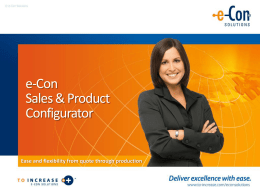 e-Con Sales & Product Configurator