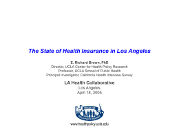 Health Insurance in California
