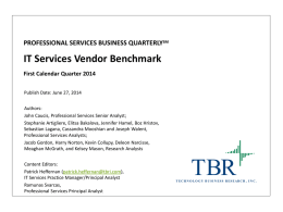 IT Services Vendor Benchmark