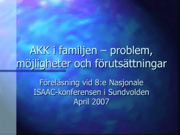 AKK&Autism - ISAAC Norge
