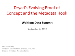 Who are you??? - Wolfram Data Summit